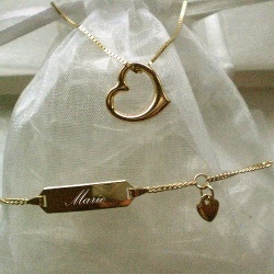 Kinderschmuck-Set "Herz Gold"